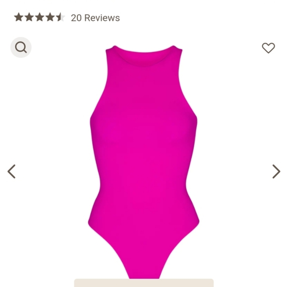 SKIMS Tops - Skims sold out long neck bodysuit in fuchsia